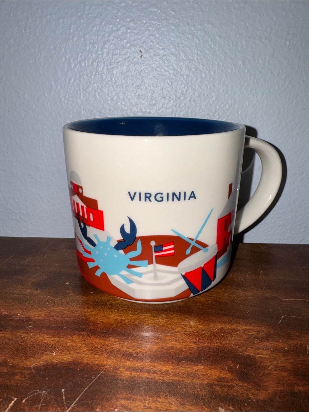 Discontinued 2013 Starbucks Virginia “You Are Here Collection” 14 oz. Coffee Mug